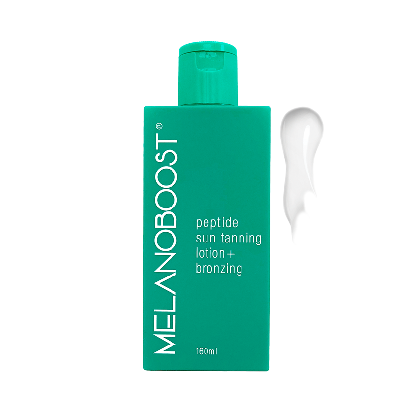 Melanoboost Peptide Sun Tanning Lotion + Bronzing